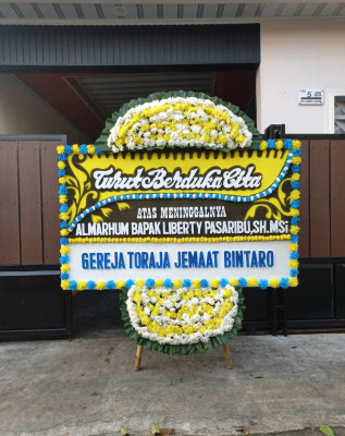 Papan Bunga Duka di Dumai Barat
